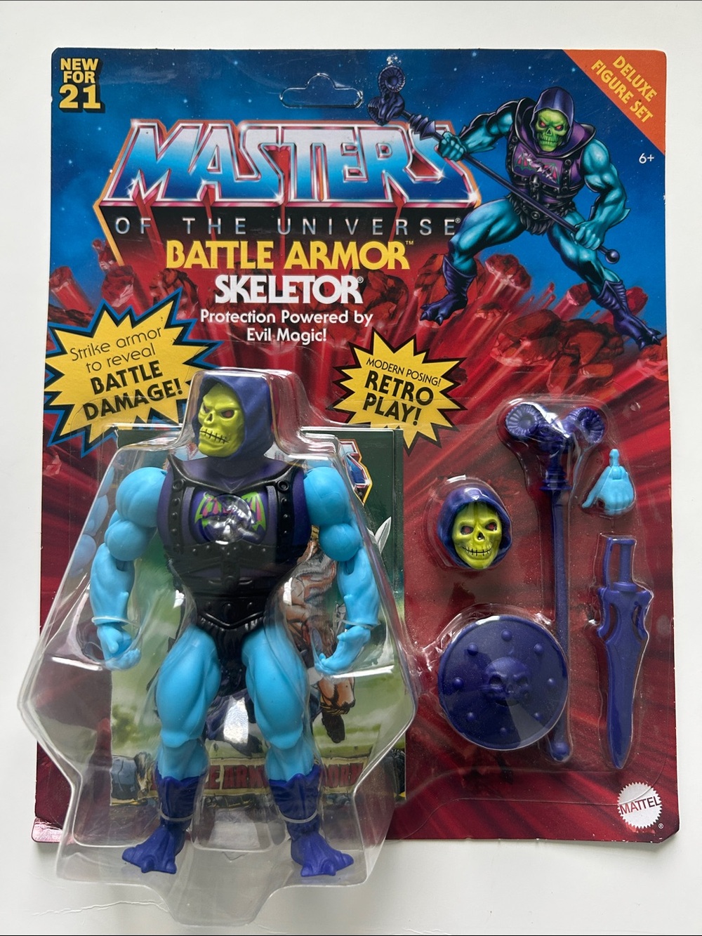 Mattel Masters of the Universe Backer Card Art - Blue, Purple, Green